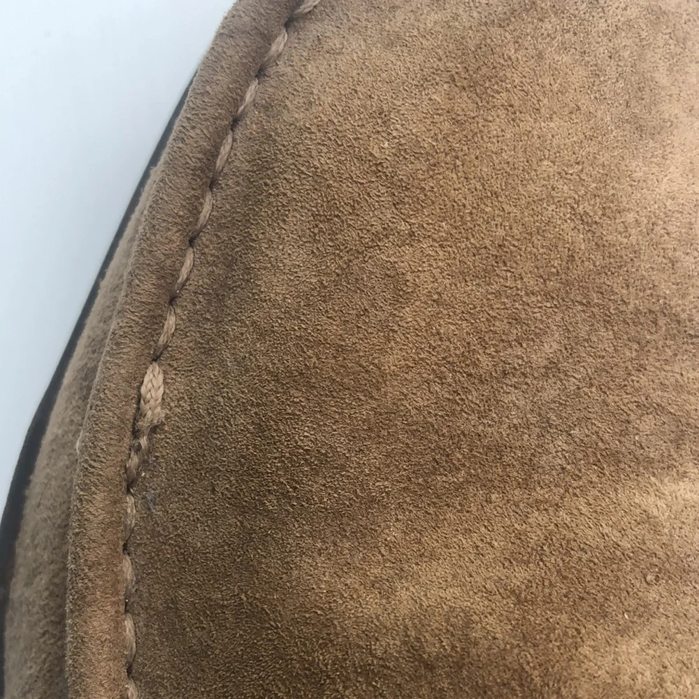 Ugg Australia ankle boots leather upper and rubber soles in khaki camel color